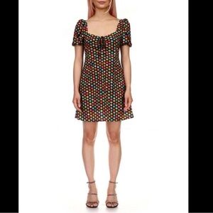 HVN Tropical Fish Mini Dress Size 2